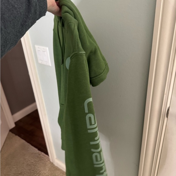 Womens Carhartt Green Hoodie - Picture 3 of 5